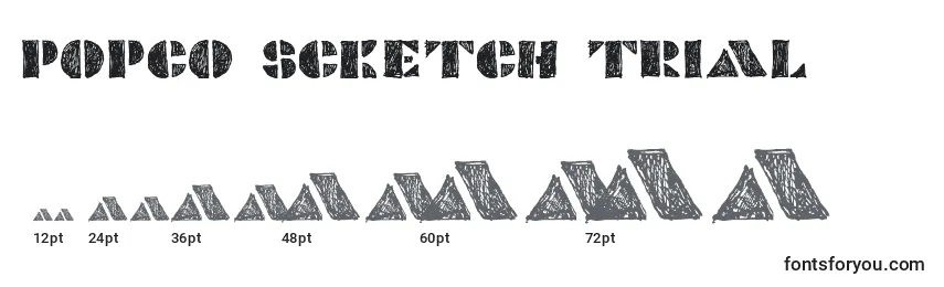 POPCO SCKETCH trial    Font Sizes