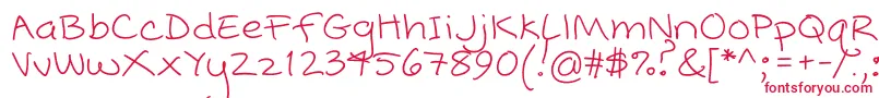 Popcorn Mountain  Standard Font – Red Fonts