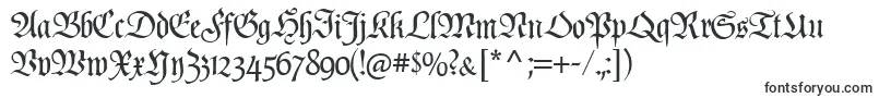 Poppl  Fraktur CAT-fontti – Fontit Linuxille