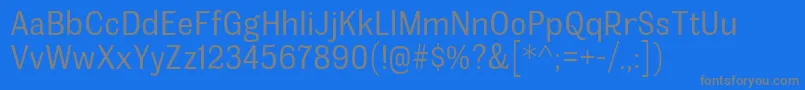 fuente MelocheBk – Fuentes Grises Sobre Fondo Azul