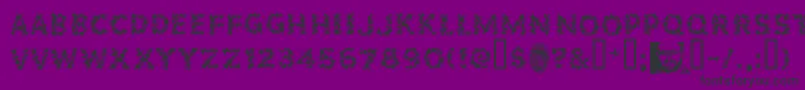 POPSF    Font – Black Fonts on Purple Background