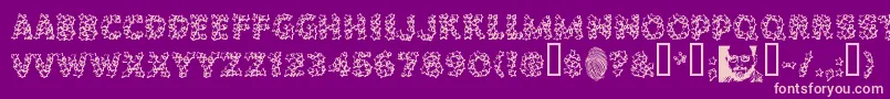 POPSTARS Font – Pink Fonts on Purple Background