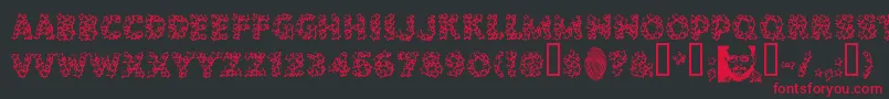 POPSTARS Font – Red Fonts on Black Background