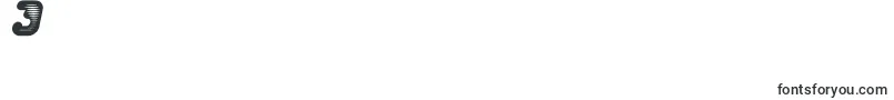 フォントPopTivi – フォント数字3