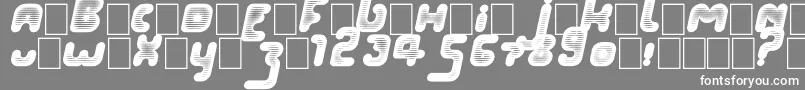 PopTivi Font – White Fonts on Gray Background