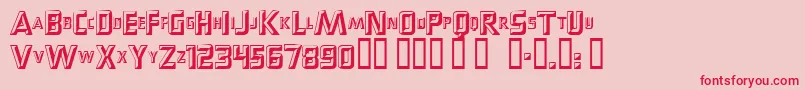 fuente Popups – Fuentes Rojas Sobre Fondo Rosa