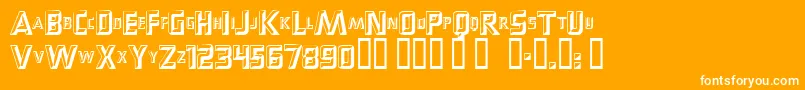 fuente Popups – Fuentes Blancas Sobre Fondo Naranja