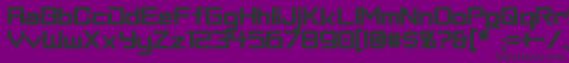 CyberverseBold Font – Black Fonts on Purple Background