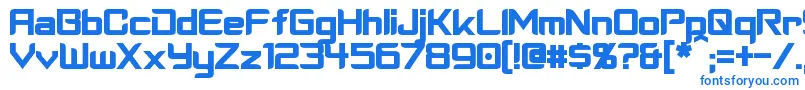 CyberverseBold Font – Blue Fonts on White Background