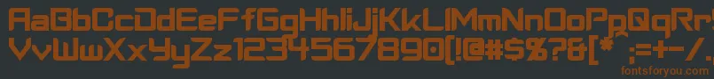 CyberverseBold Font – Brown Fonts on Black Background