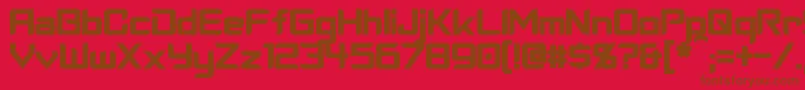 CyberverseBold Font – Brown Fonts on Red Background