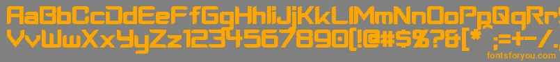 CyberverseBold Font – Orange Fonts on Gray Background