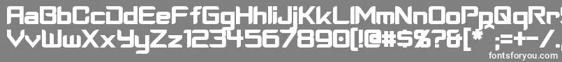 CyberverseBold Font – White Fonts on Gray Background
