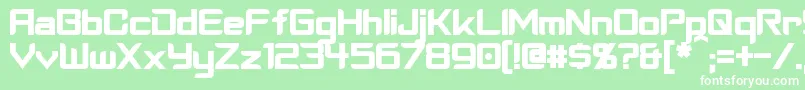 CyberverseBold Font – White Fonts on Green Background