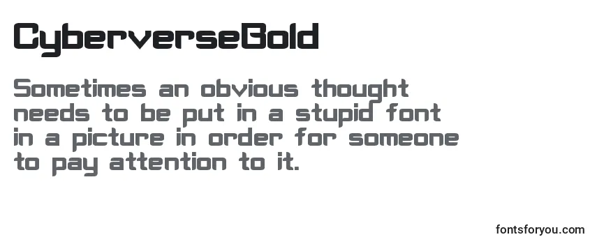 Review of the CyberverseBold Font