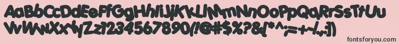 PORKH    Font – Black Fonts on Pink Background