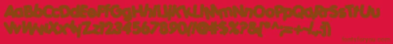 PORKH    Font – Brown Fonts on Red Background