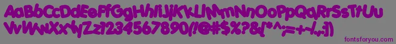 PORKH    Font – Purple Fonts on Gray Background