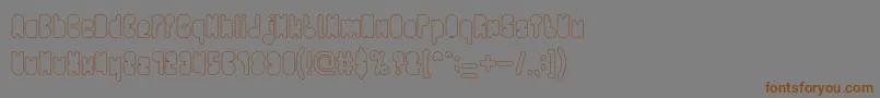 More about PORTABLE HOLLOW Font PORTABLE HOLLOW Font – Brown Fonts on Gray Background