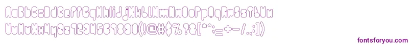 PORTABLE HOLLOW Font – Purple Fonts