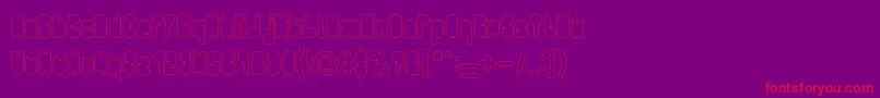 Подробнее о шрифте PORTABLE HOLLOW Шрифт PORTABLE HOLLOW – красные шрифты на фиолетовом фоне