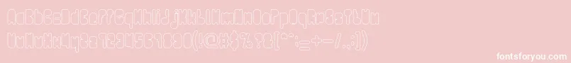 PORTABLE HOLLOWフォントについての詳細 フォントPORTABLE HOLLOW – ピンクの背景に白い文字