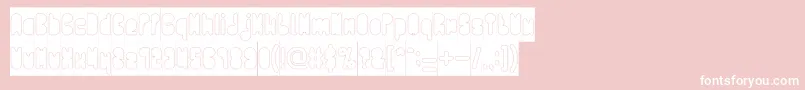 PORTABLE INVERSE Font – White Fonts on Pink Background