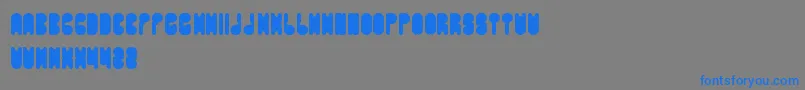 Шрифт PORTABLE – синие шрифты на сером фоне