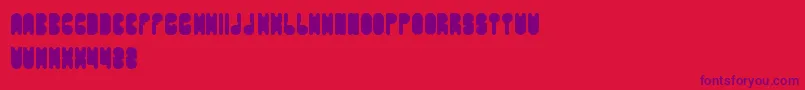 PORTABLE Font – Purple Fonts on Red Background