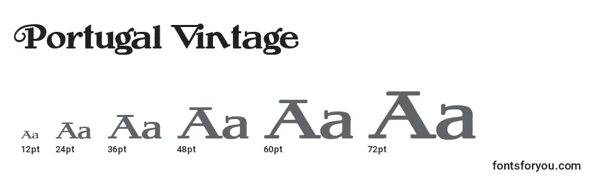 Portugal Vintage Font Sizes