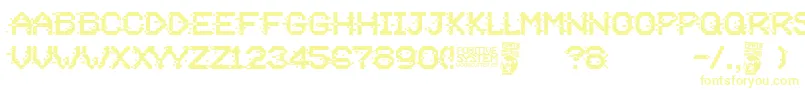 Шрифт Positive System – жёлтые шрифты