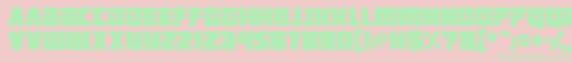 Positrons Font – Green Fonts on Pink Background