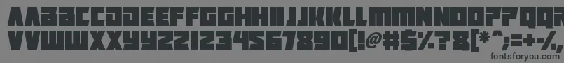 Positrons Font – Black Fonts on Gray Background