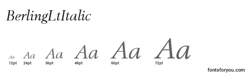 BerlingLtItalic Font Sizes