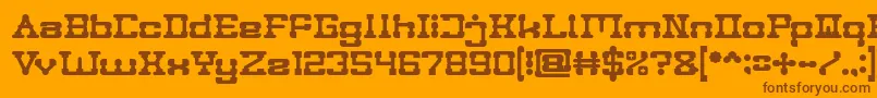 More about POST ROCK Bold Font POST ROCK Bold Font – Brown Fonts on Orange Background
