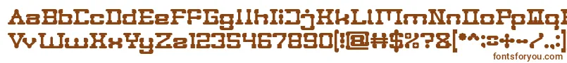 Шрифт POST ROCK Bold – коричневые шрифты на белом фоне