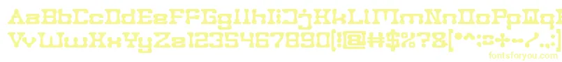Шрифт POST ROCK Bold – жёлтые шрифты