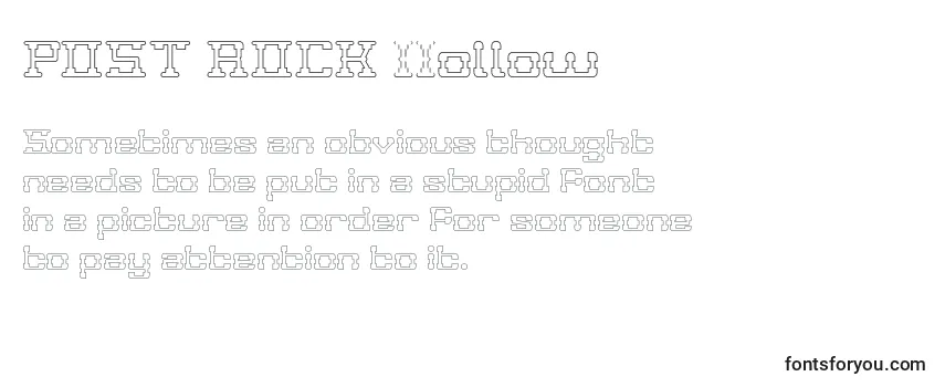 POST ROCK Hollow-fontti