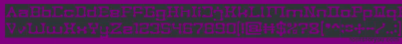 fuente POST ROCK Inverse – Fuentes Negras Sobre Fondo Morado