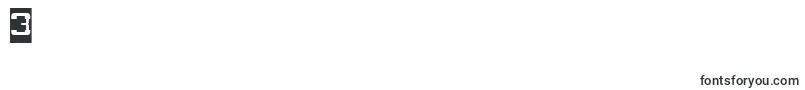 POST ROCK Inverse Font – Fonts for Digit 3
