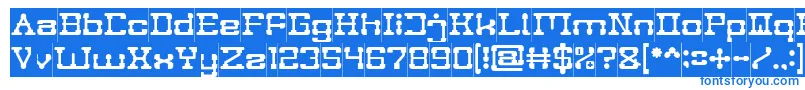 Шрифт POST ROCK Inverse – синие шрифты