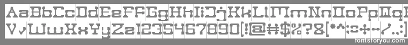 POST ROCK Inverse Font – White Fonts on Gray Background