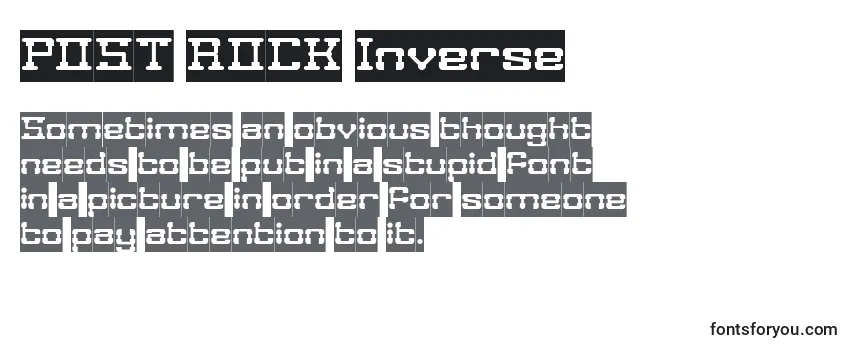 POST ROCK Inverse-fontti