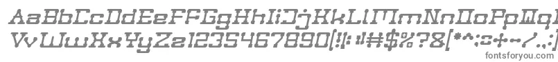 フォントPOST ROCK Italic – 白い背景に灰色の文字