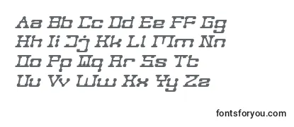 POST ROCK Italic-fontti