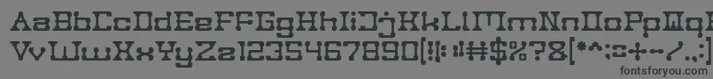 POST ROCK Font – Black Fonts on Gray Background