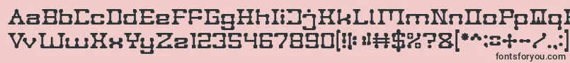 POST ROCK Font – Black Fonts on Pink Background