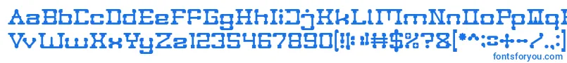 POST ROCK Font – Blue Fonts on White Background