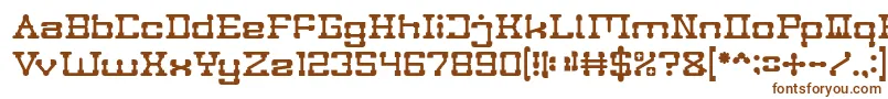 Шрифт POST ROCK – коричневые шрифты на белом фоне