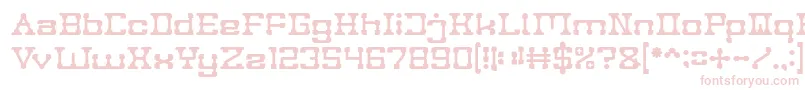 POST ROCK Font – Pink Fonts on White Background